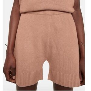 The Frankie Shop Juno Wool Knit Shorts in Terra Cotta Sz Small S